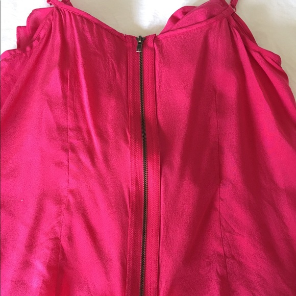 Silk ruffle camisole top - Picture 2 of 2